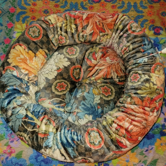 Last 1 Johnny Was Taylor Mandala Reversible Dog Bed, Orange, S, NWT, 24" D, Boho - Picture 2 of 16